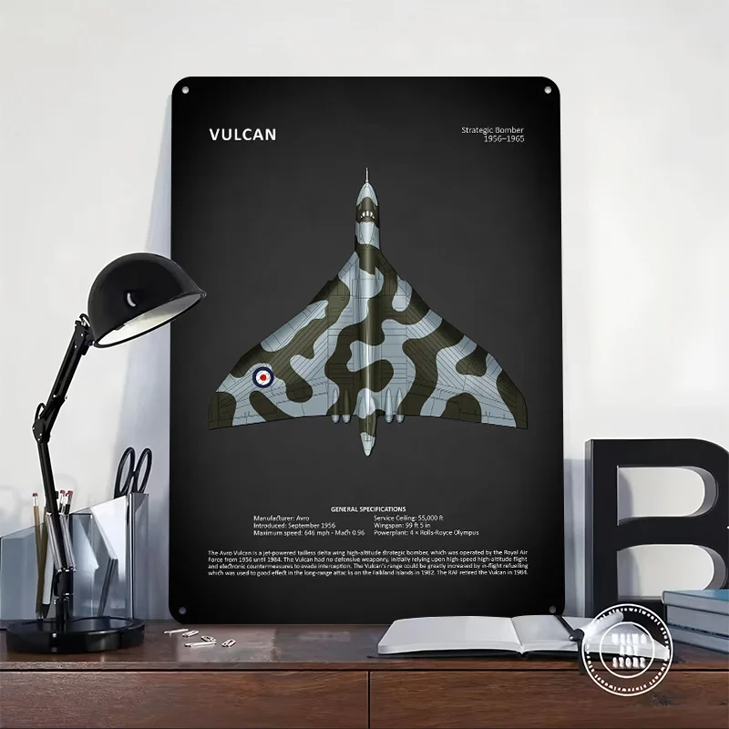 The Vulcan Poster Customized Vintage Metal Signs Wall Art Retro Tin Plaque for Decoration Home Decor Accessories Custom Plate