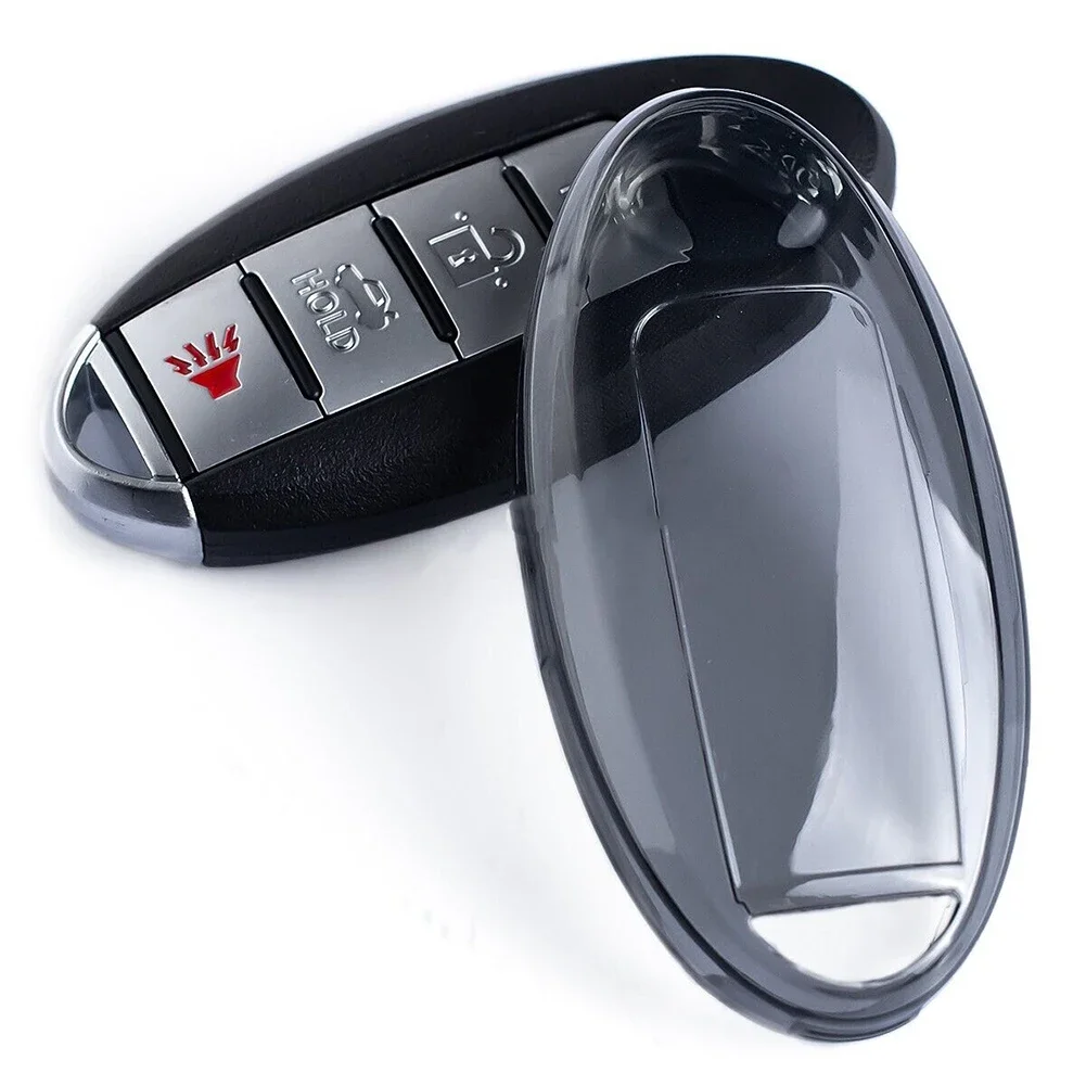 

Transparent TPU Key Fob Key Case Holder For Nissan For Note 2014-2020 For Rogue Key Covers Holder Lightweight Car Switch Shell