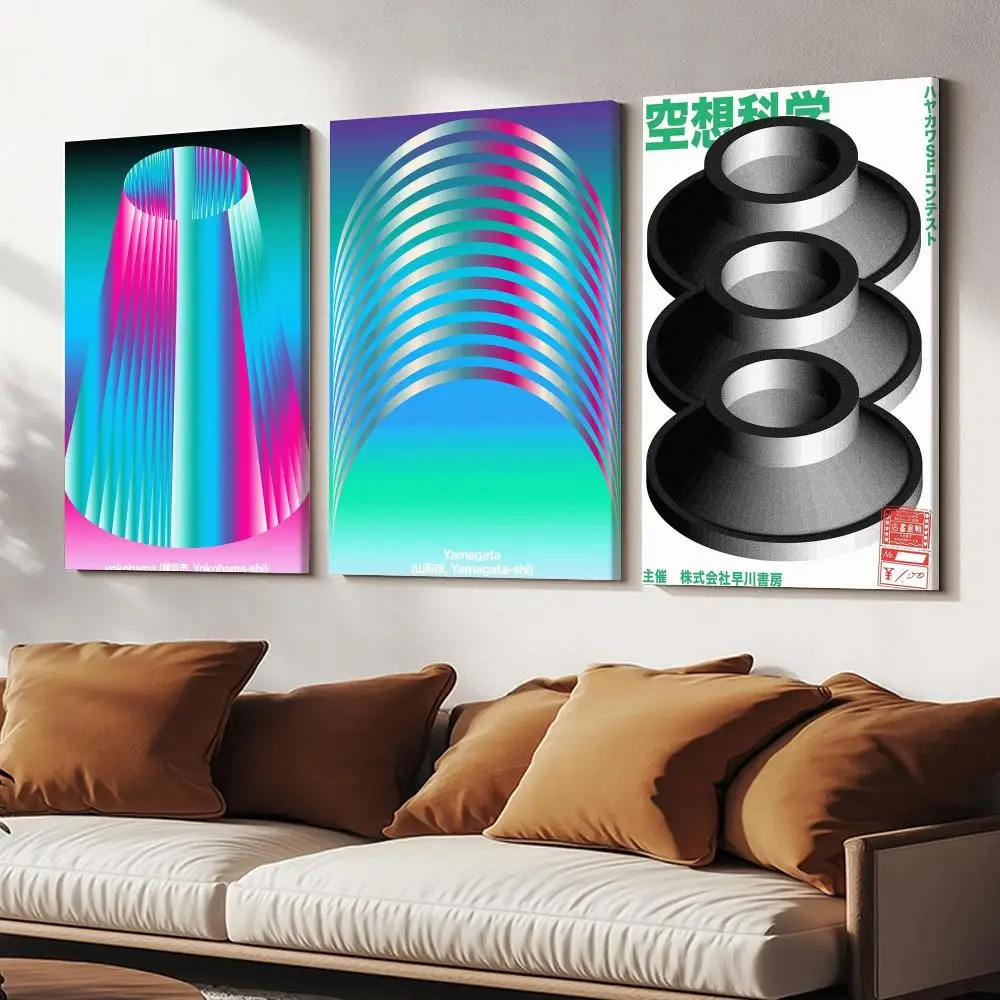 Artist M Japandi style Framed Wall Painting HD Canvas Wall Art | Optional Framed/Unframed | Modern Entryway Home Decor