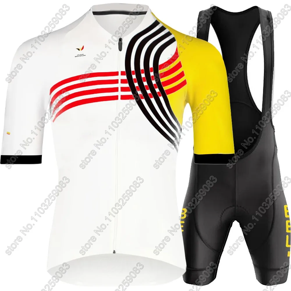 Team Belgium Cycling Jersey 2024 Belgian National Set Mens Short Sleeve Blue Clothing Road Bike Suit Bicycle Shirt Bib Shorts