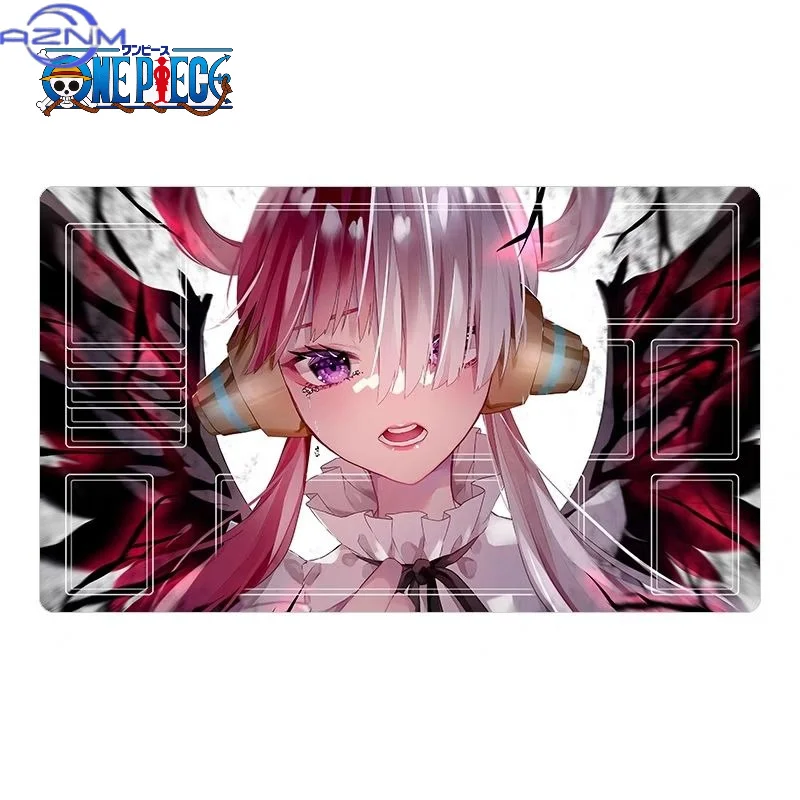 One Piece Yamato & Uta OPCG Game Mat -  Rubberized Table Pad for Card Battles, DIY Anime Mouse & Keyboard Desktop Set