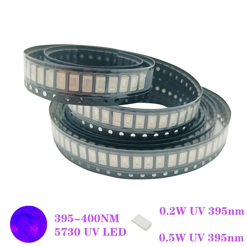 5630/5730 SMD UV Purple Light Chip Lamps Ltraviolet 0.5W 0.2W 395nm 400nm Light Emitting Diode LED Bulb