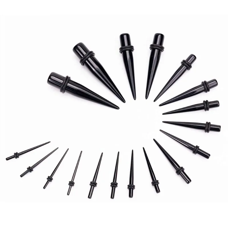 Acrylic Ear Gauges Expanders, 50pcs Set