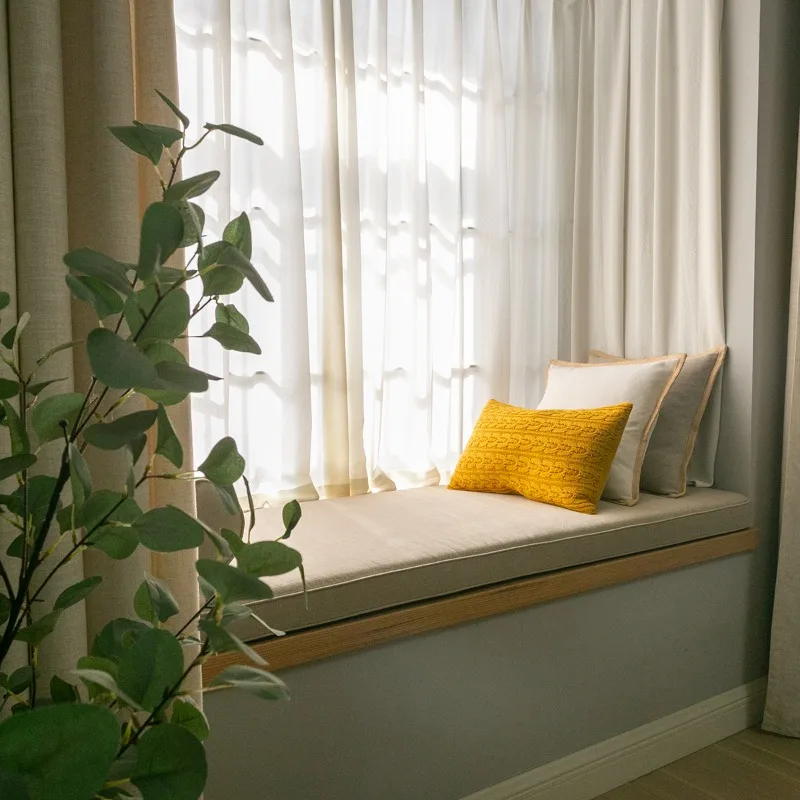 

Heavy pure linen Japanese wabi sabi style high-end natural color medium