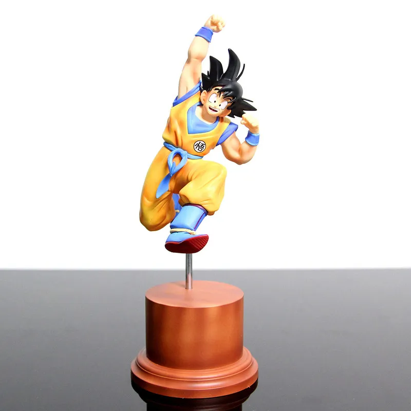

Generic Dragon Ball Son Goku Jumping Pose Action Figure Anime Peripheral Desktop Case Desk Decor Otaku Model Gift For Anime Fans