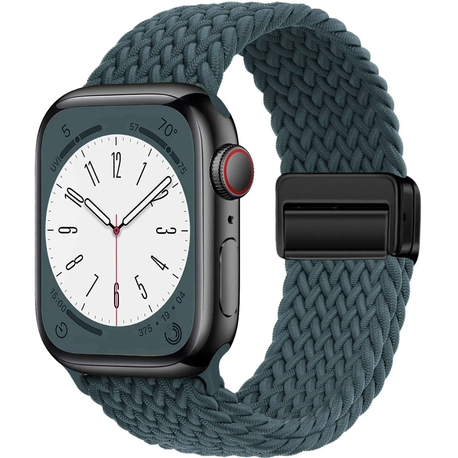 Geflochtenes Armband für Apple Watch Band 44 mm 40 mm 45 mm 49 mm 41 mm 38 Schnallenarmband iWatch Serie SE 7 3 6 8 9 Ultra 2 Magnetarmband
