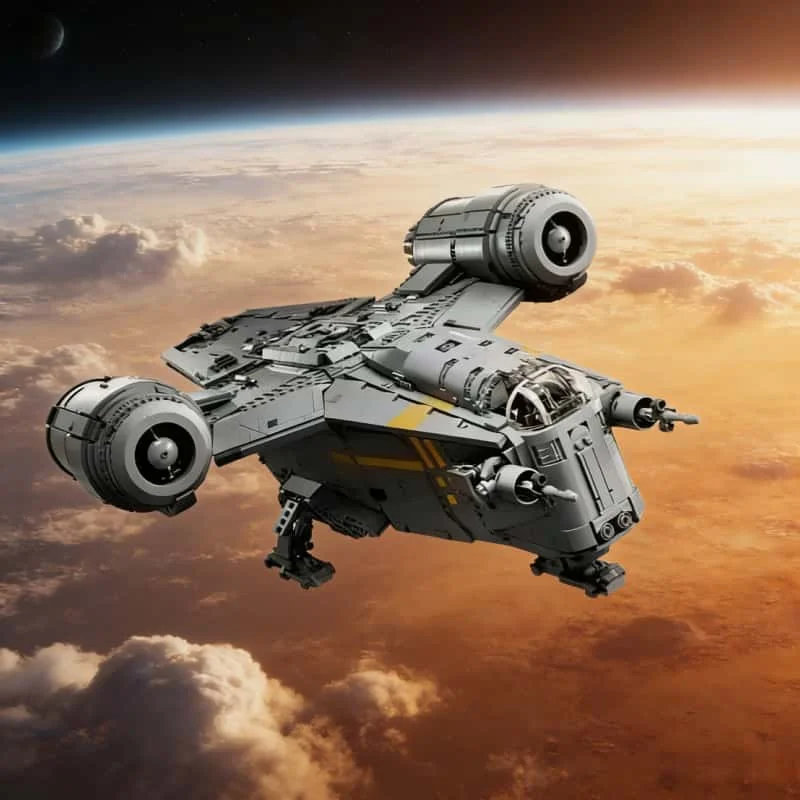 

Новинка 2025 года: модель космического корабля Mandalorian Razor Crown в форме звезды, 6187 деталей, подарок для взрослых на день рождения или Рождество