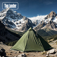 Fireproof Camping Hot Tent with Stove Jack Snow Skirt Waterproof Winter Teepee Tent 4 Season Backpacking Tent Survival Hunting
