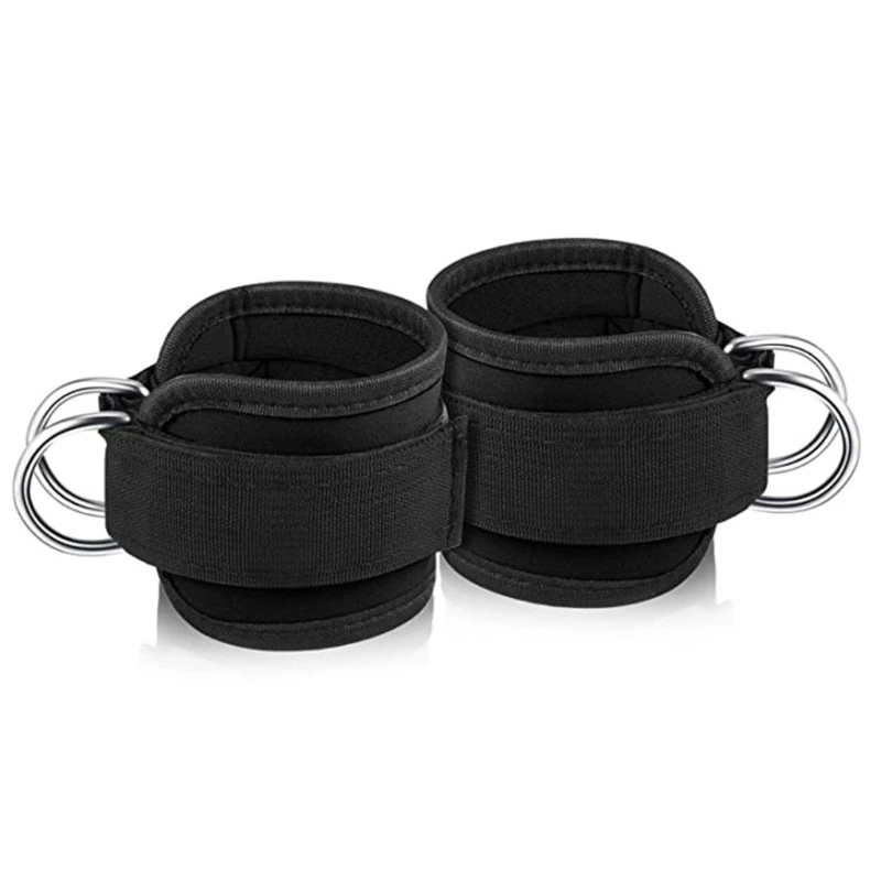 Fitness Thigh Straps Padded D-Ring Ankle Strap Leg Cuffs for Gym Men&Women