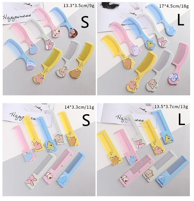 Cute Cartoon Animal Portable Kids Hairdressing Comb Anti-static Combs Hair Cmb for Girls Kids Hair Comb Baby Hair Comb