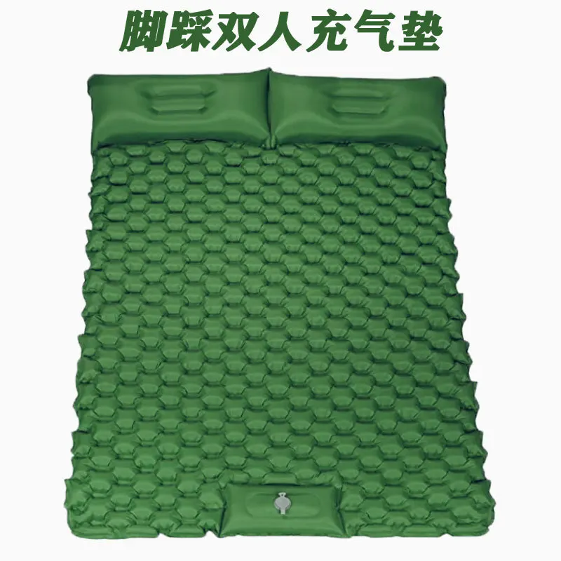 

Foot stepping double inflatable pad, camping pad, camping tent sleeping pad, new product