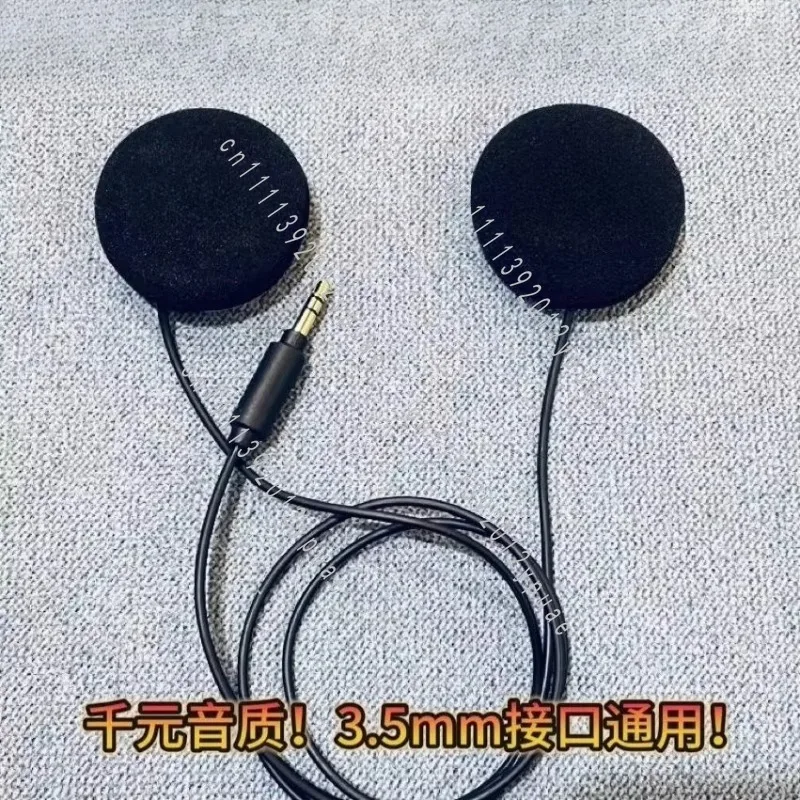 Helmet Speaker Unit, HD Noise Reduction Audio Accessory, 3.5mm Universal Port Replacement Part
