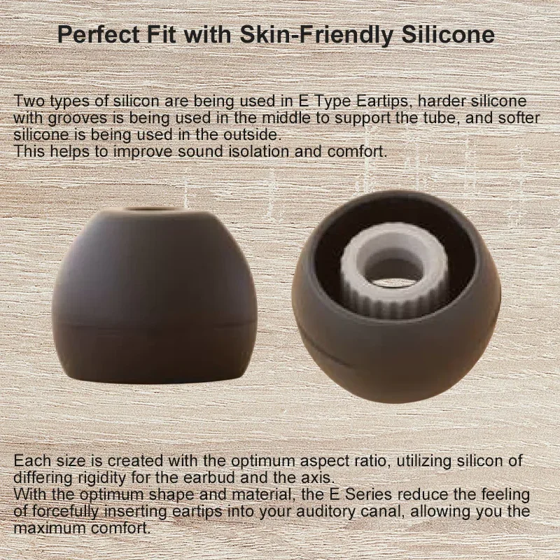 Final Audio Silicone Type E Eartips kit with Case and Nozzle Adaptor for AKG Beats by Dre Empire Ears Shure Sony Westone