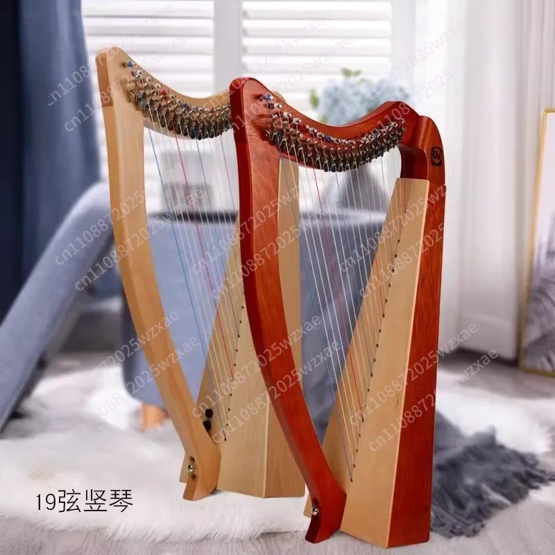 23 Strings Harp Wood Half Tone System Harps Professional Adult Performance Harp Half Tone Board Key Design Stringed Instruments