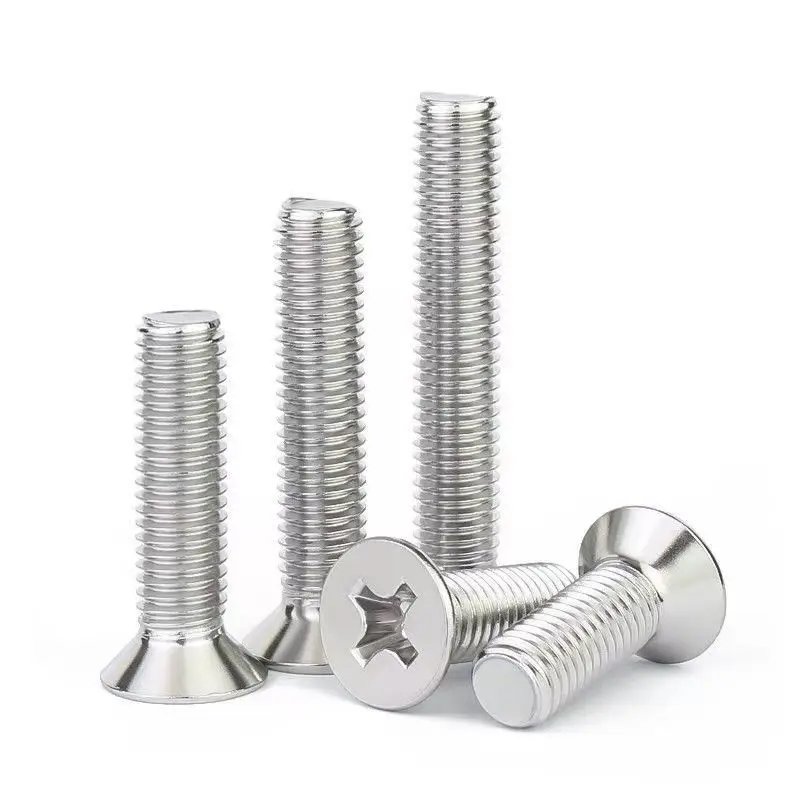 304 Stainless Steel Extra Long Countersunk Head Cross Screws M2 M3 M4 M5 M6*30mm~100mm 110mm 120mm 130mm 140mm 150mm 160mm 200mm