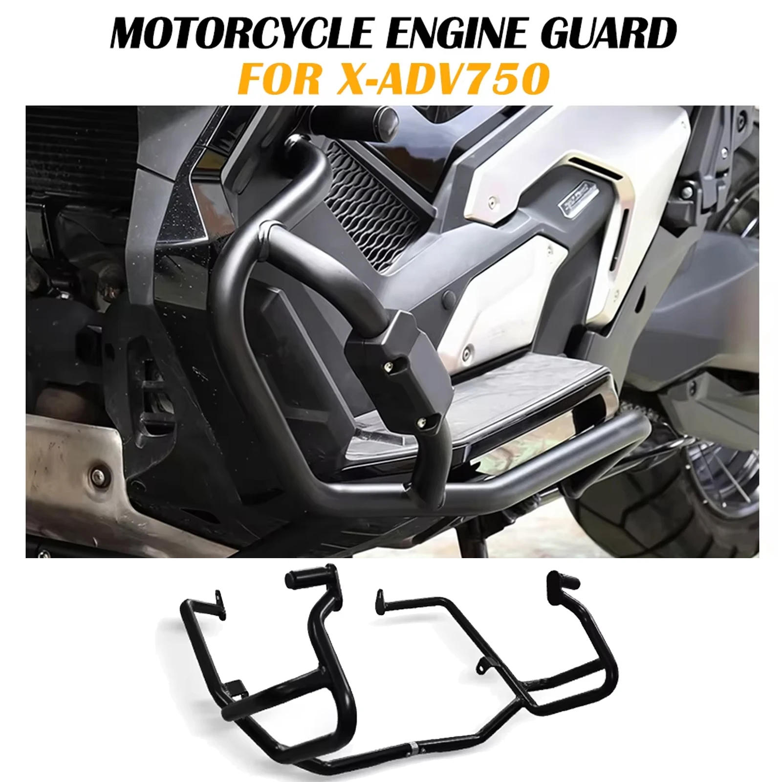 

Motorcycle Accessories Lower Crash Bar Engine Guard Frame Protector Bumper For Honda X-ADV 750 2025 xadv750 2024 2023 2022 2021
