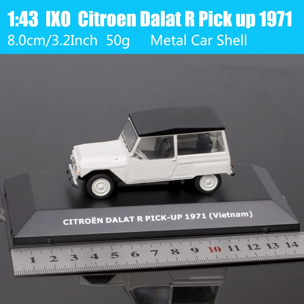 IXO 1/43 مقياس كلاسيكي سيتروين دالات R التقاط 1971 فيتنام فاف 4x2 البرتغال دييكاست نموذج سيارة لعبة هدية تذكارية بيضاء #3