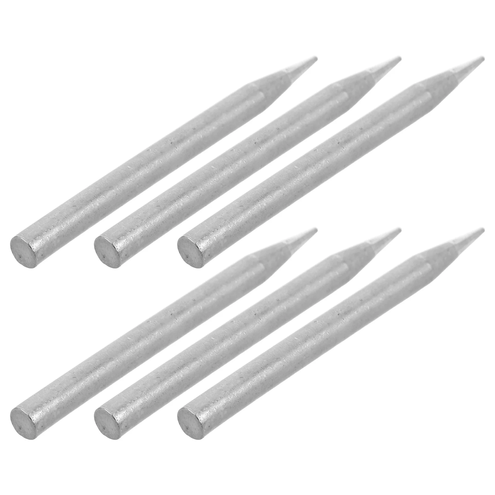 6Pcs Precision Soldering Tips Iron Pointed Replacement Hightemperature Stability DIY Electronic Repairs Universal Compatibility