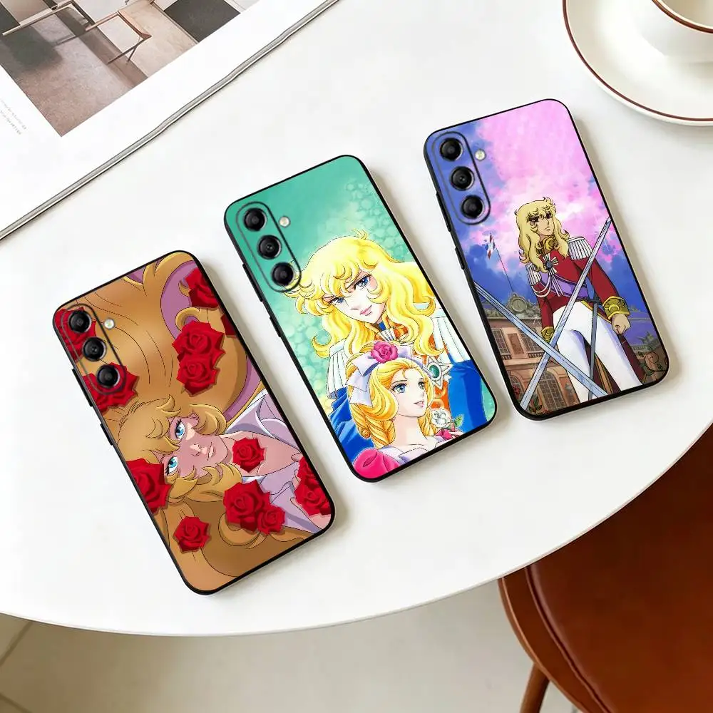 The Rose of Versailles  Phone Case For Samsung Galaxy A73,A72,A71,A70,A53,A52,A51,Others Soft Black Cover