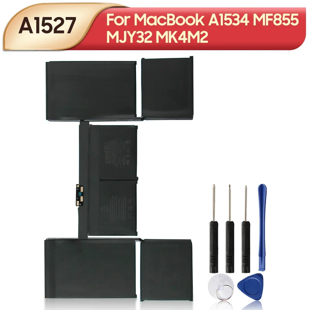 

New Replacement Battery A1527 5263mAh For MacBook A1534 12" MF855 MJY32 MK4M2 With Tools