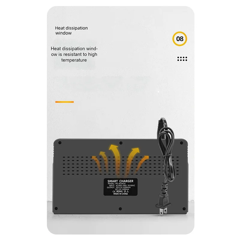 Caricabatterie AS94-2X 18650 12 slot Aa.Aaa Nickel Metal Hydride/Batteria al litio Caricatore universale intelligente con display Spina USA