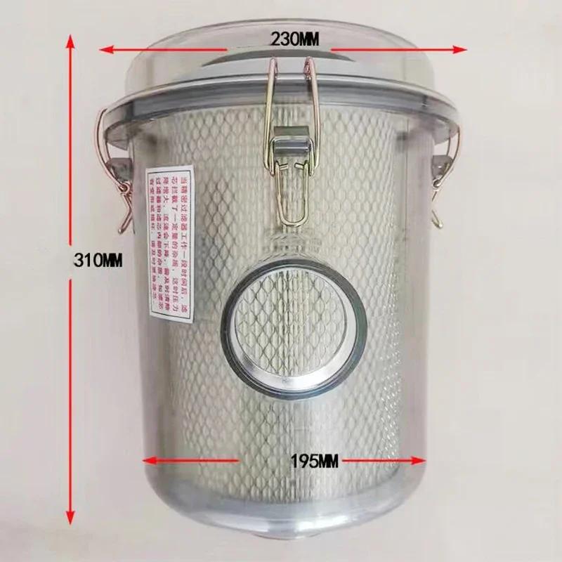 Fully Transparent Vacuum Filter Fan Intake Air Filter Assembly Translucent Dust Filter F006 2 Inches