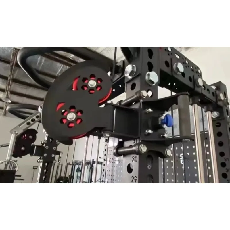 For Functional Trainer Gym Equipment Accessories for Cable Crossover Machine Handle Bar Grip Handles Down Bar Aluminum Pulley
