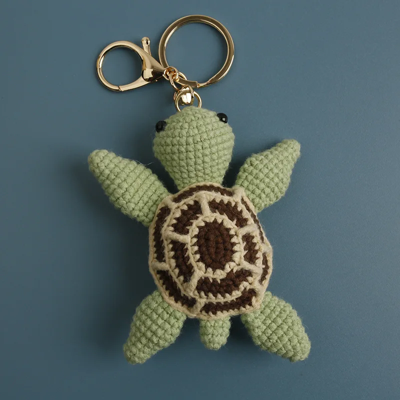 

Милый вязаный брелок-черепаха для сумки, ручная работа, забавные брелоки-черепахи, оптом