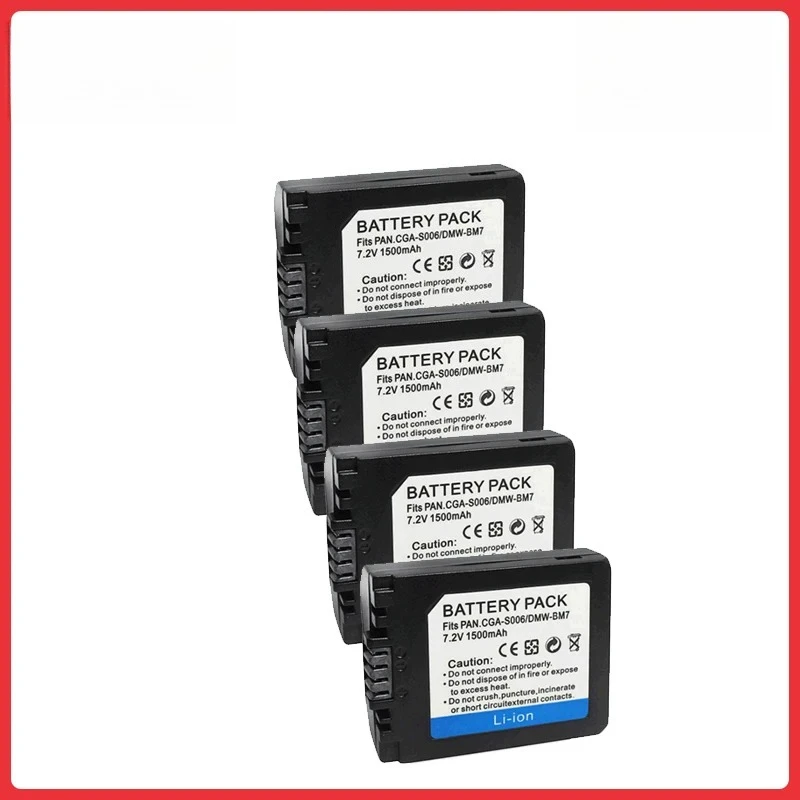 

For CGA-S006 DMW-BMA7 Battery For Panasonic CGA S006 S006E S006A DMC FZ30 FZ35 FZ38 FZ50 FZ7 FZ8 FZ18 FZ28