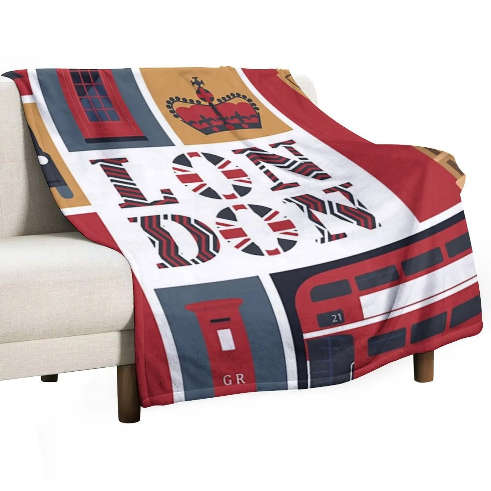 London Throw Blanket Sofa Quilt Hair Kid'S Hairy Beautifuls heavy to sleep Blankets