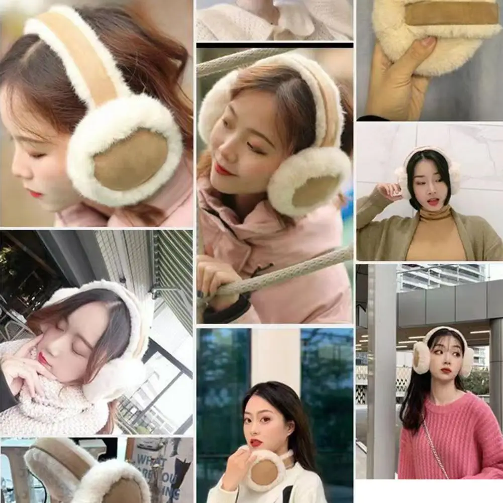 

Winter Earmuffs Winter Women's Plush Ear Warmers Windproof Anti-slip Earmuffs for Outdoor Skiing Commuting Hiking Earmuffs