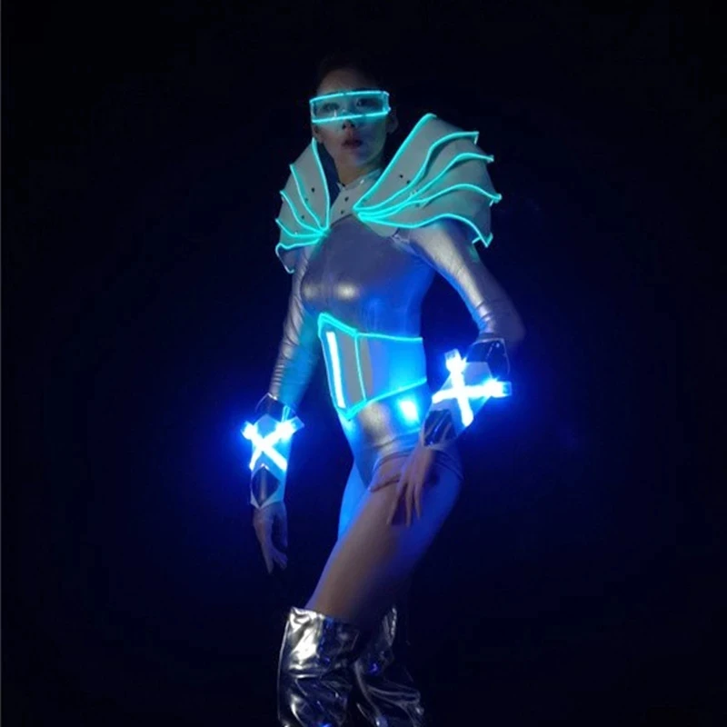 

Women Gogo Gala Led Suit Light up costume Party Event dance performance Festival Outfit