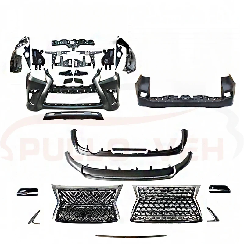 

Auto of pp Body Kits 10-19 GX400 GX460 Front Face Grille Upgrade to 2020 New