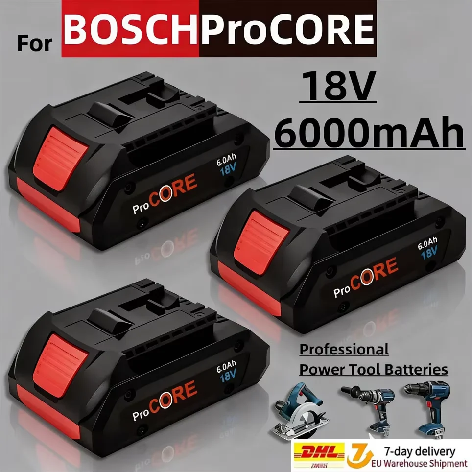 Paquete de Baterías de Iones de Litio con Batería 21700 Integrada de 18V 18Ah GBA18V80 para Taladro Inalámbrico Bosch de 18 Voltios MAX