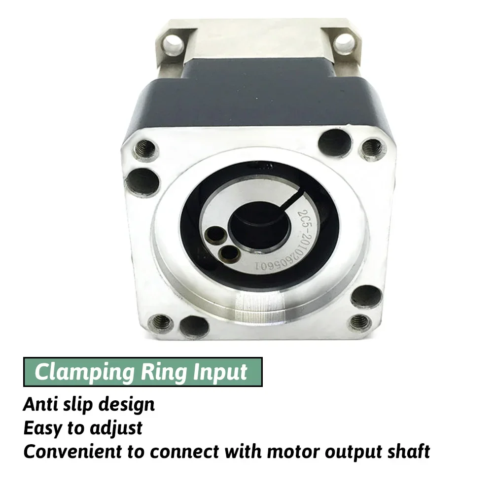 Imagem -05 - Motor Planetário Redutor de Engrenagens Helicoidais Caixa de Velocidades Abaixada Redutor de Velocidade Servo Motor 60 Flange 200w 400w 600w Nema23