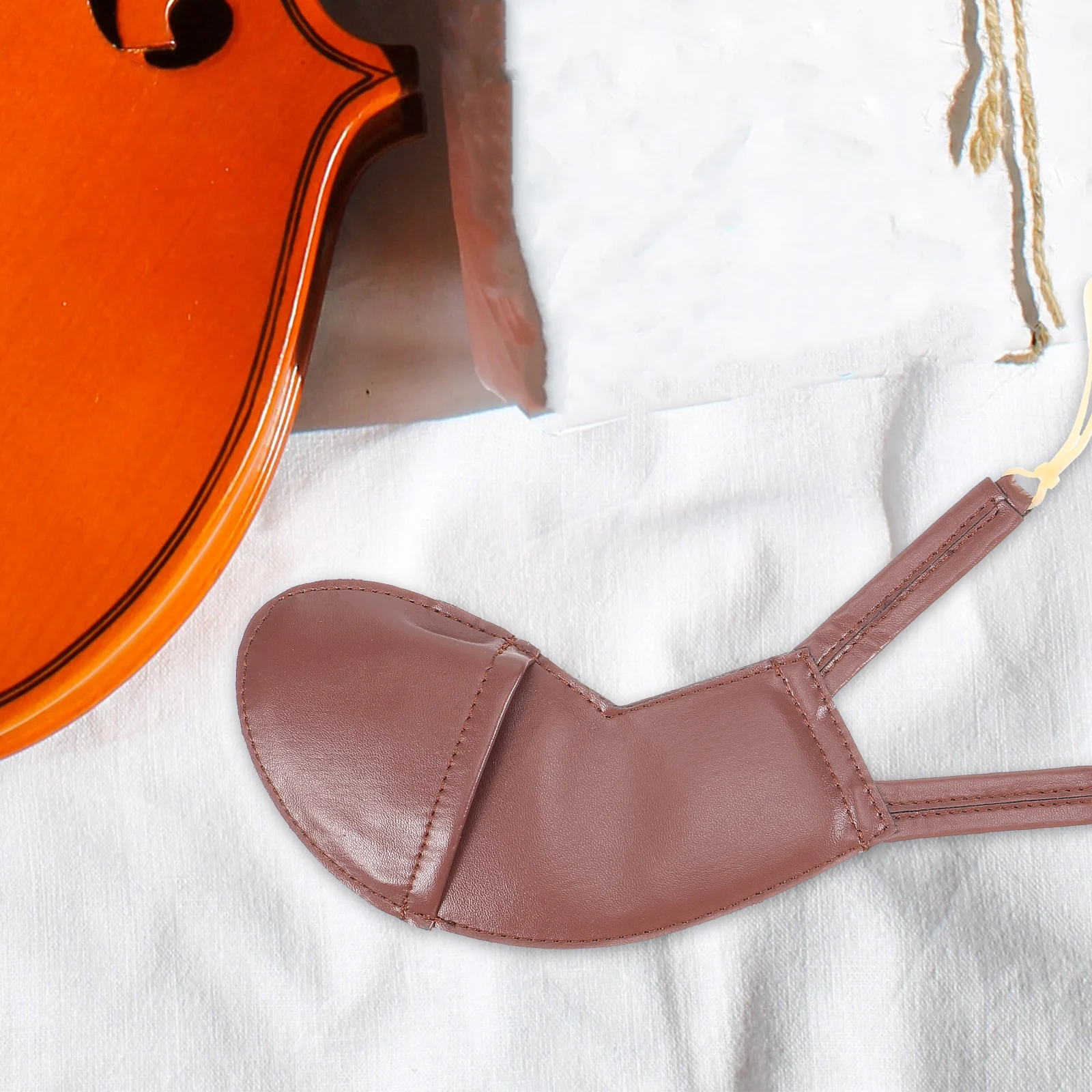 

Sheepskin Shoulder Pad Violin Cheek Supplies Accessories Simple Support Accessory Wooden
