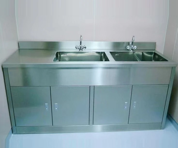 304 stainless steel medical hand washing sink, clean sensing foot operated hand washing sink, operating room clean