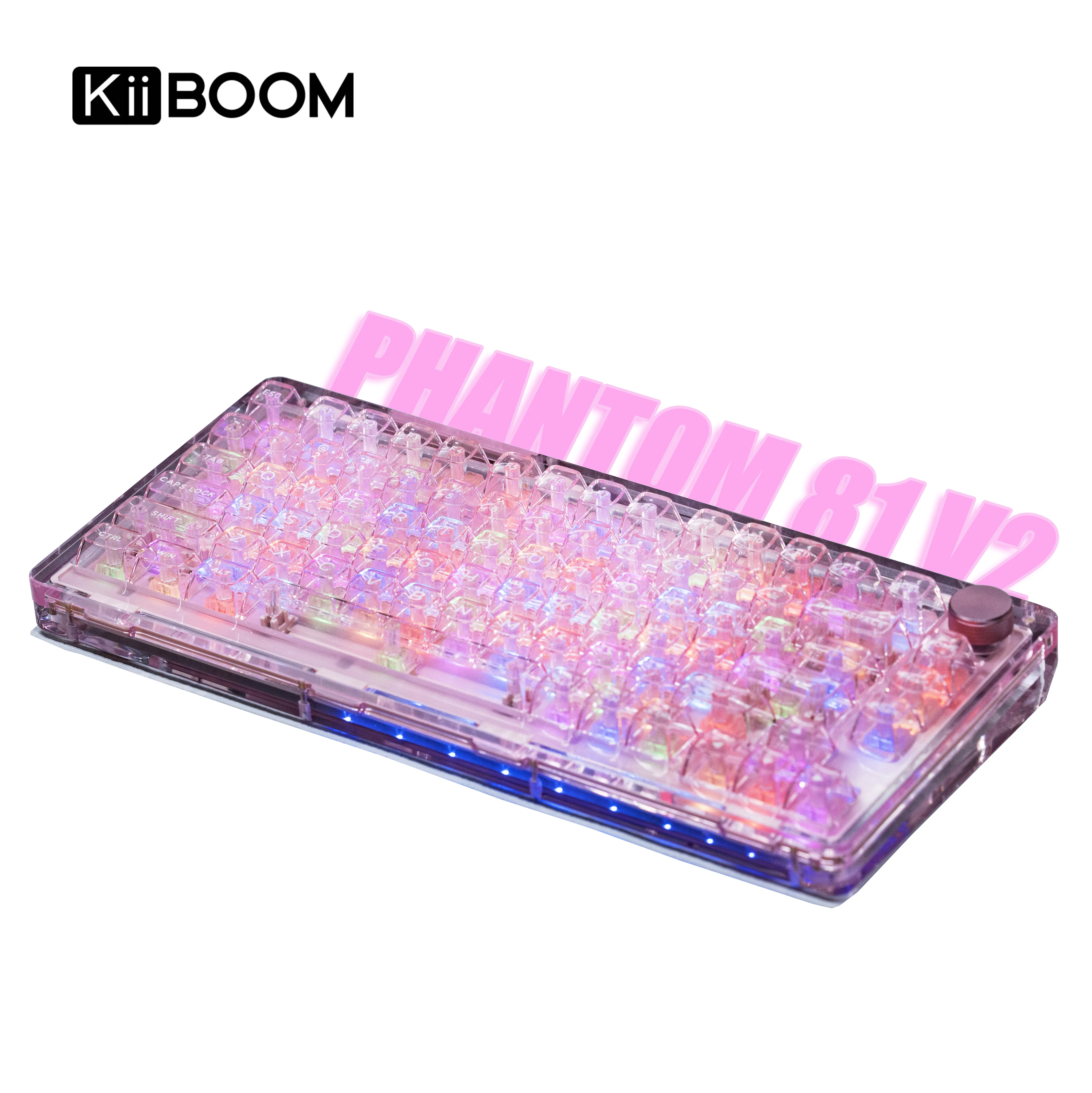 

KiiBOOM Phantom 81 V2 pcb keyboard rgb backlight for pc laptop play and plug gaming mechanical keyboard magnet switch Keyboard