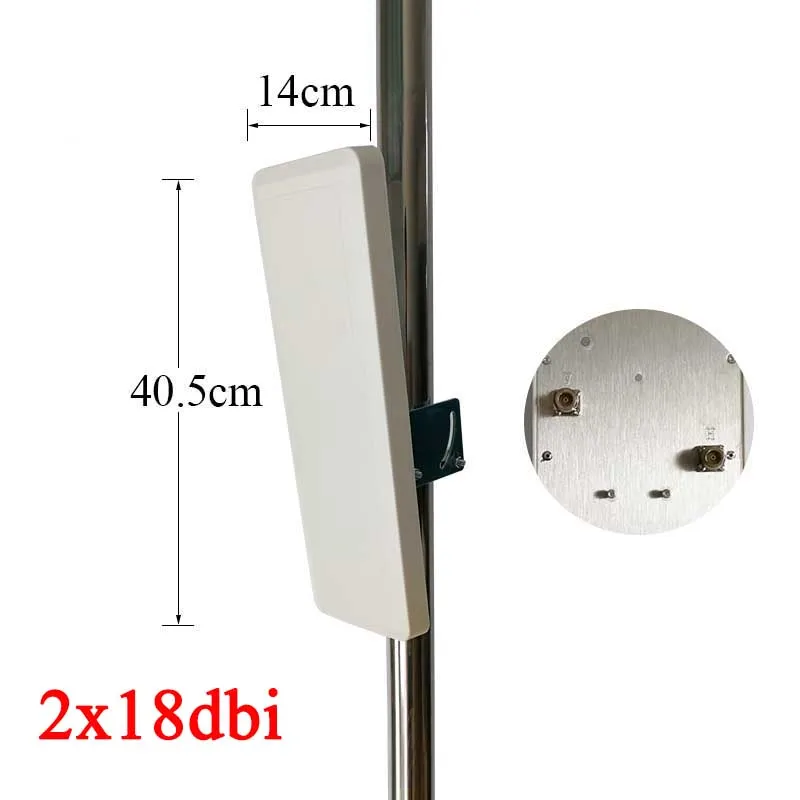 Imagem -05 - Antena Wifi 5ghz 5.8g 51505850mhz 15dbi 18dbi Antena Lora 2x Fêmea Mimo Patch Wall Mount Antenna