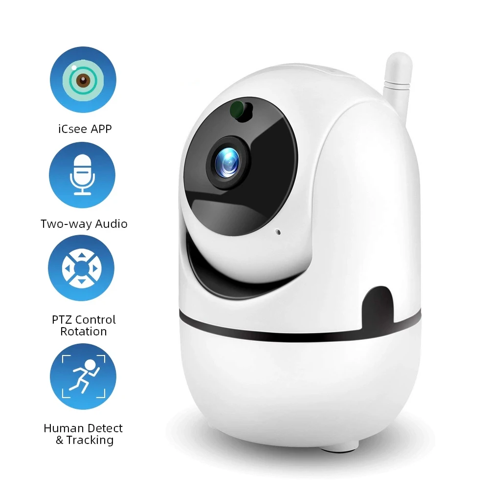 

iCSee 4MP Mini WiFi PTZ Camera Indoor Home Surveillance IP Camera Infrared Night Vision Auto Tracking Human Detect Security Cam