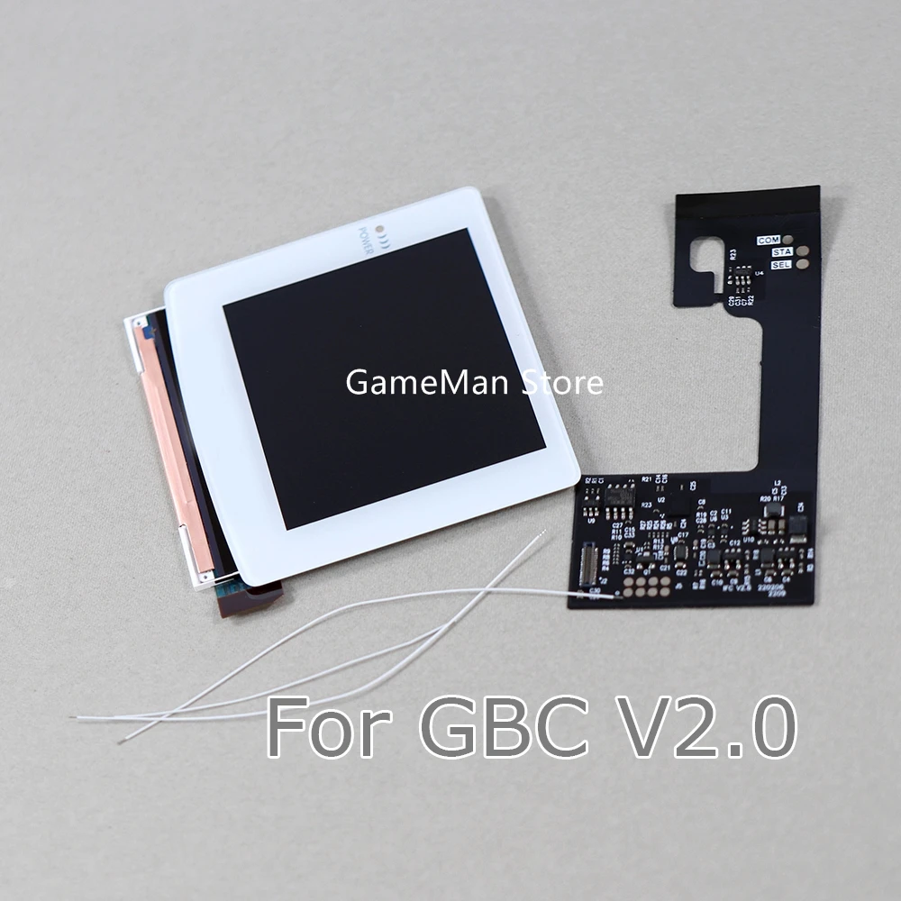 1 zestaw dla Nintend GBC V2.0 Pixel IPS HighLight ekran zestaw modyfikacji LCD ekran o regulowanej jasności dla Gameboy color v2.0