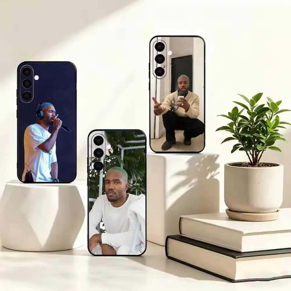 F-Frank Ocean-S Blond  Anti-drop Black Soft Silicone Case For Samsung Galaxy A73 A72 A71 A53 A52 A51