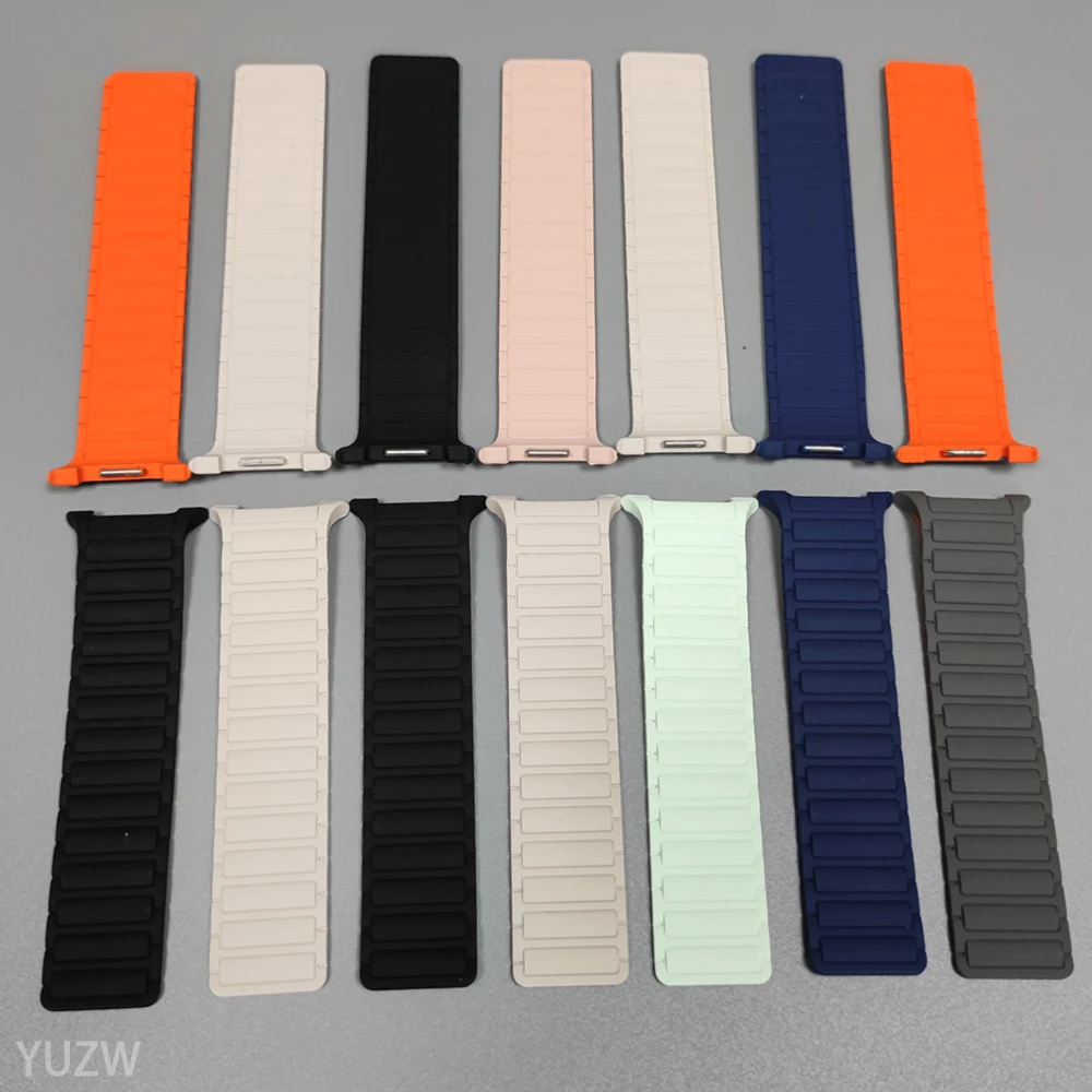 Sport Silicone Strap For Samsung Galaxy Watch 8/8 Classic 40mm 44mm 46mm Magnetic Replacement Band For Galaxy Watch 8 Bracelet