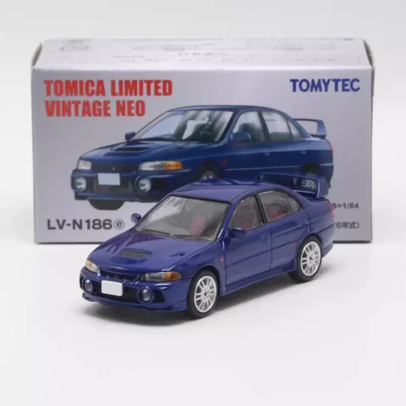 TAKARA TOMY TOMYTEC Tomica 1/64 TLV-N186e Mitsubishi Lancer GSR Evolution IV Alloy Toy Motor Diecast Metal Model Gifts