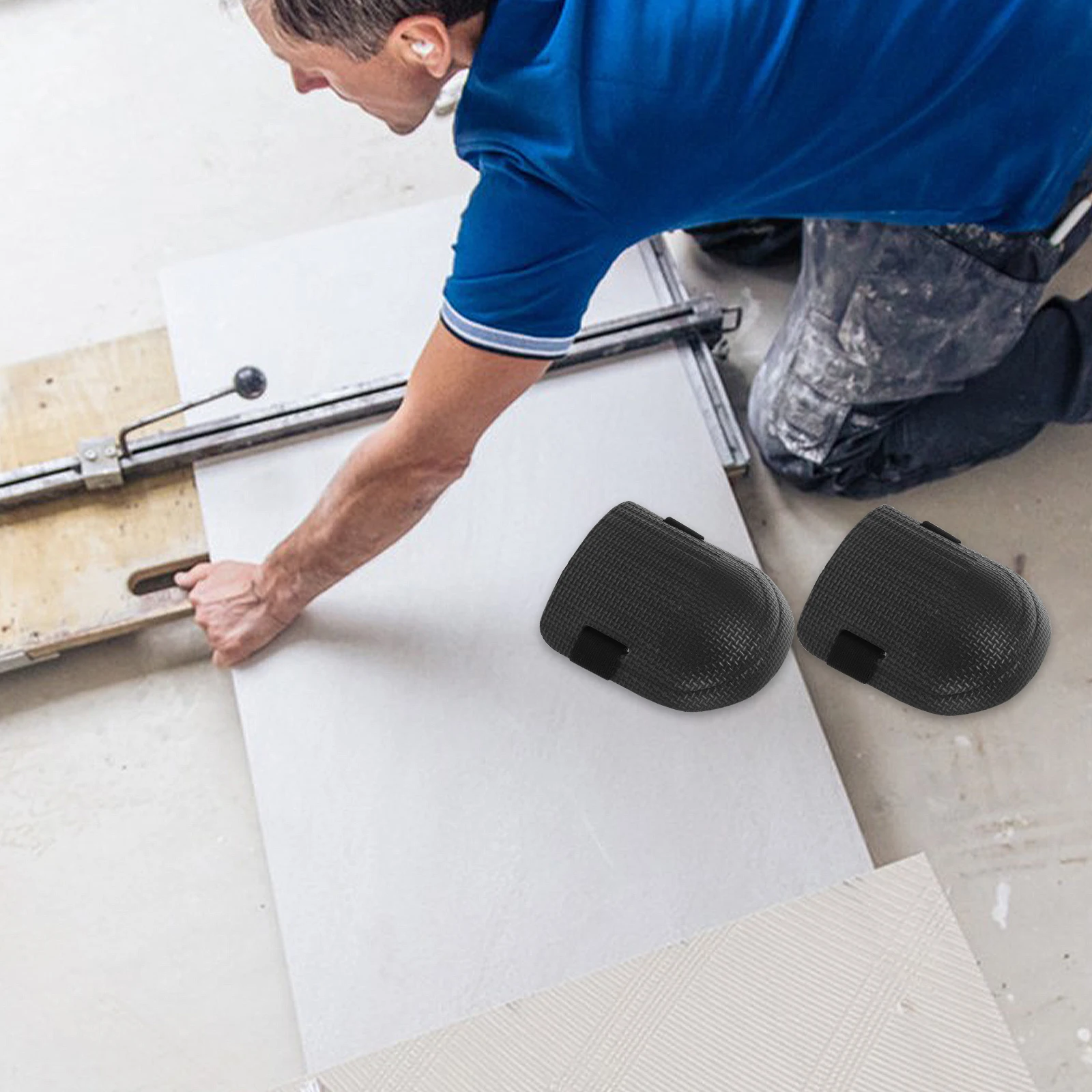 

4Pcs Knee Pad Plastic Cushioned Comfortable Protection for Gardening Painting Construction Flooring Cleaning