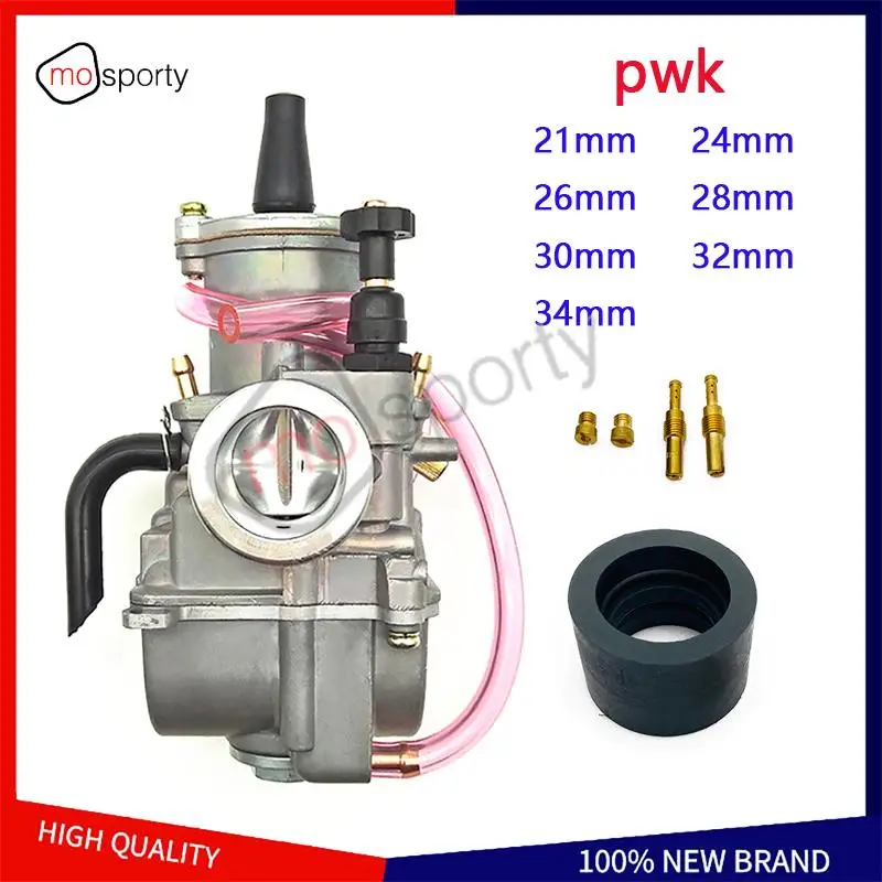 Carburateur de moto pour chaîne de scooter, PWK KOK Carb, 21mm, 24mm, 26mm, 28mm, 30mm, 32mm, 34mm, G DIO, vention 150, RTL250, CR125, NSR50, NSR80, DT100, 125, 175