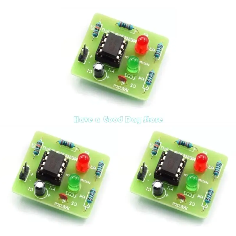 462D Educational Practice Flashing Light Adjustable Blinking Lights Double Color LED