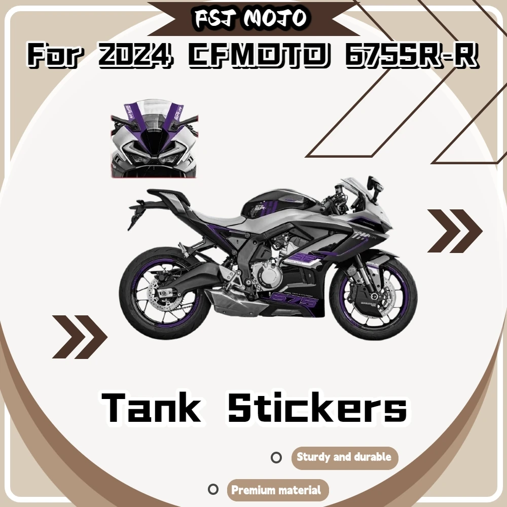 For CFMOTO 675SR‑R 2024 Model PVC Decorative Protective Decals No Residue Full‑Body Motorcycle Art Stickers Mod Accessories