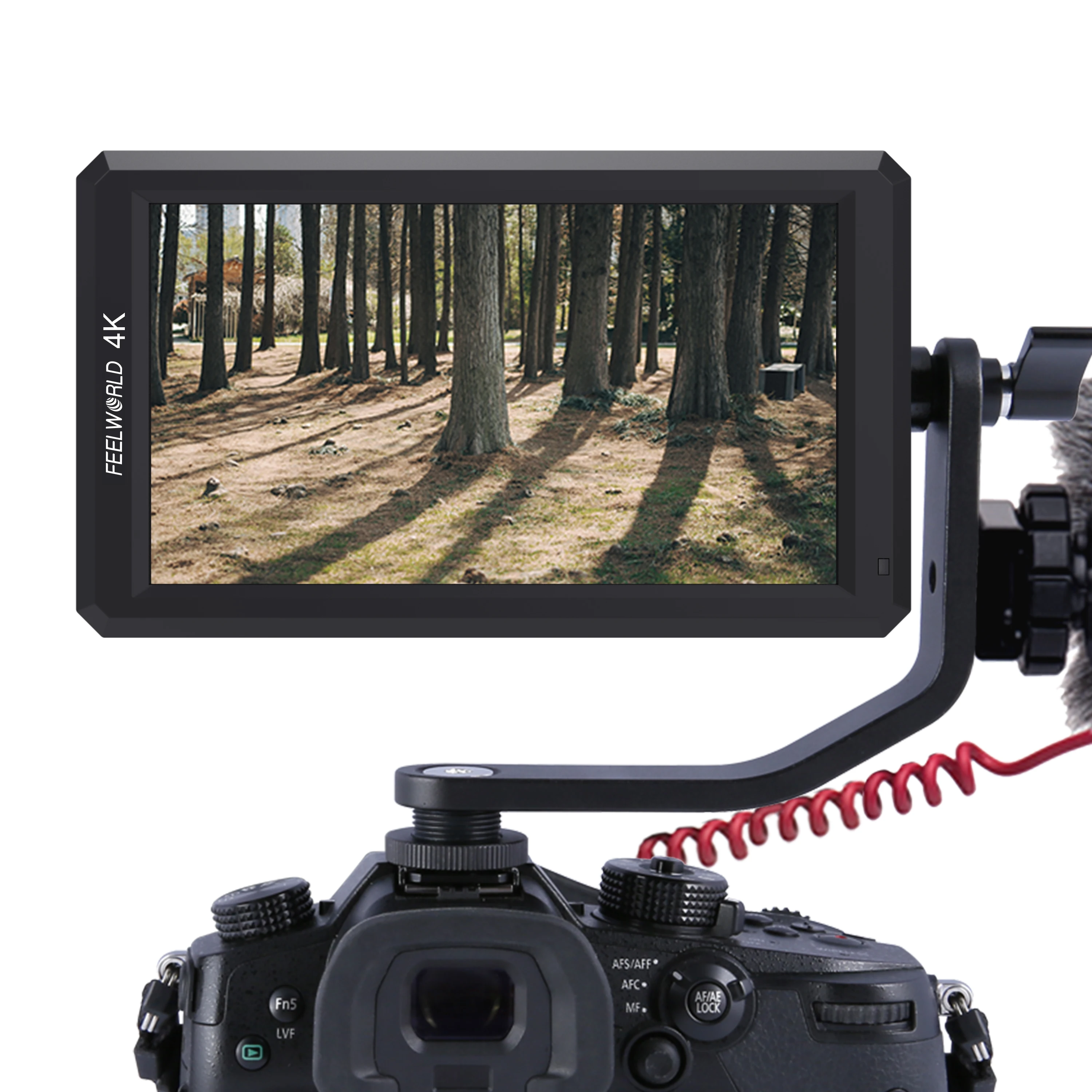 

FEELWORLD F6 5.7" Camera Monitor FHD IPS 460nits HDMI Input, Tilt Arm & 8V DSLR Power Output, OEM Factory Direct