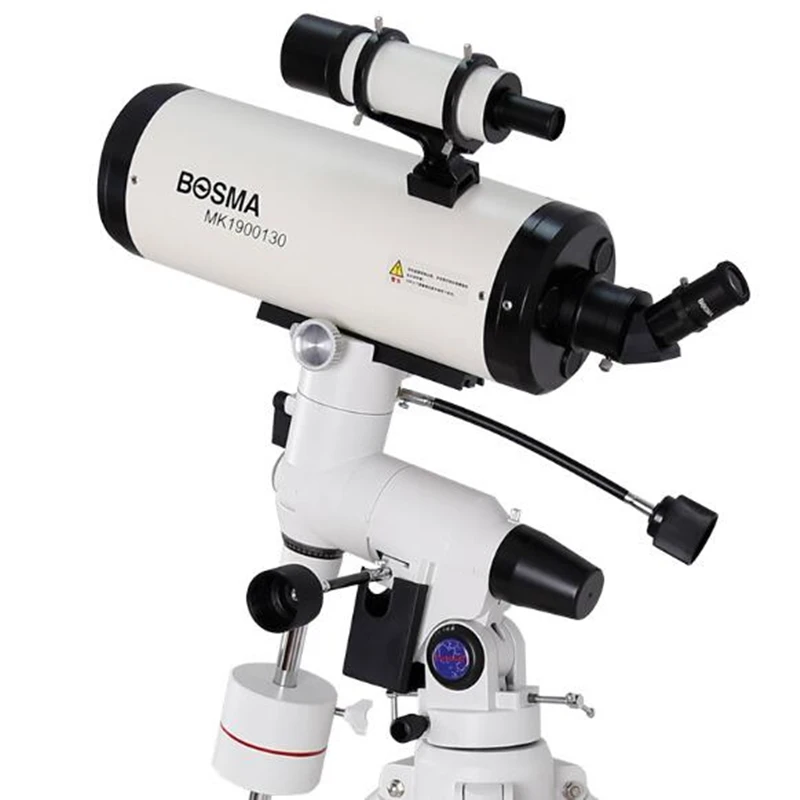 Bosma Maca 130/1900 mm Hauptspiegel Astronomisches Teleskop Maxvision EXOS-2 Deutsche Äquatoriale Montierung 2 Zoll ST3 Stahlstativ